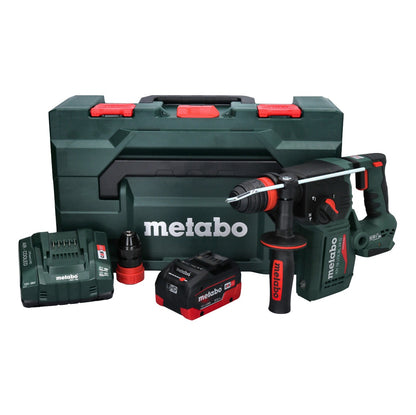 Metabo KH 18 LTX BL 24 Q Akku Kombihammer 18 V 2,2 J + 1x Akku 8,0 Ah + Ladegerät + metaBOX