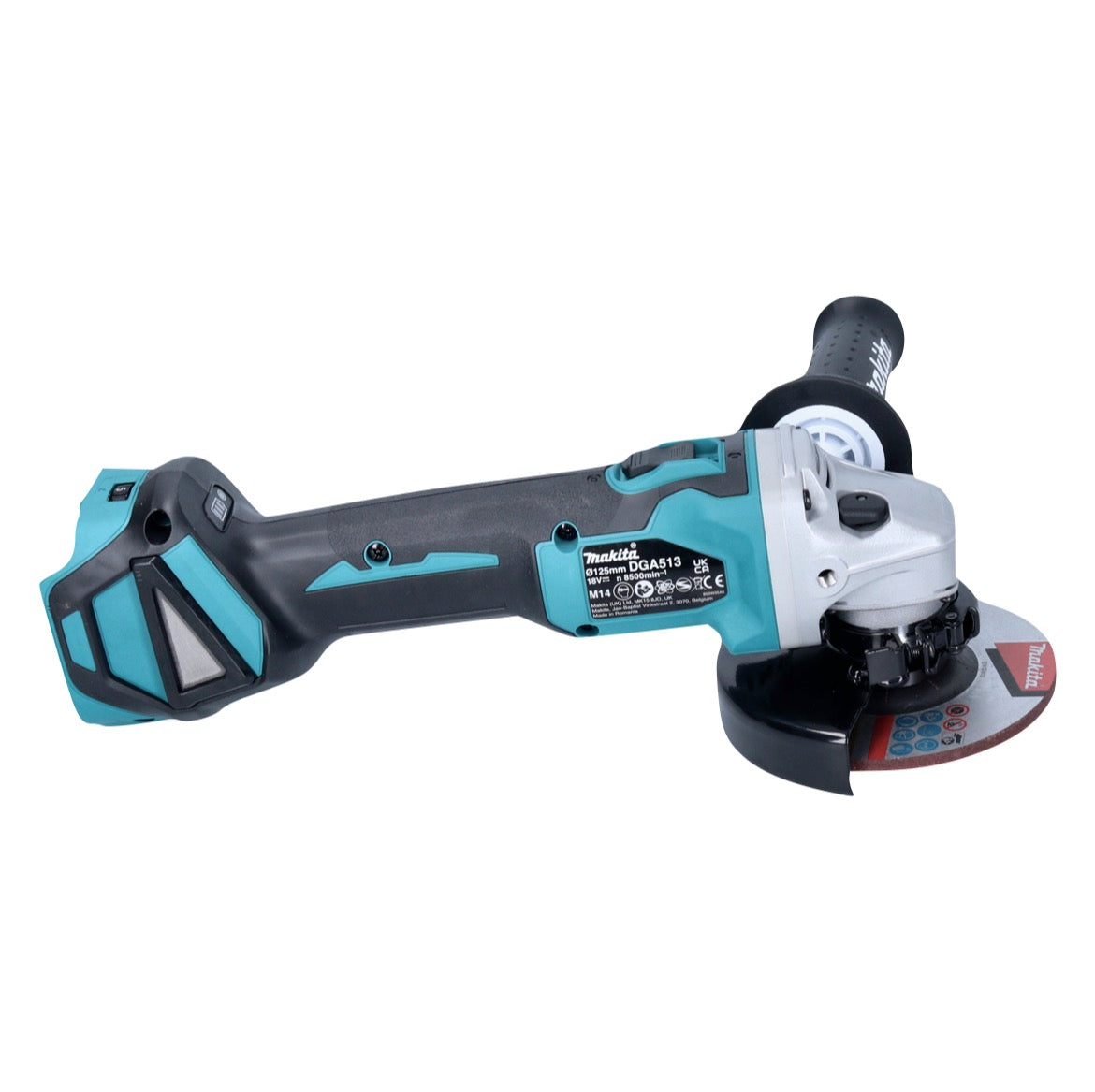 Makita DGA 513 RF Meuleuse d'angle sur batterie 18 V 125 mm sans balais + 2x batteries 3,0 Ah + chargeur