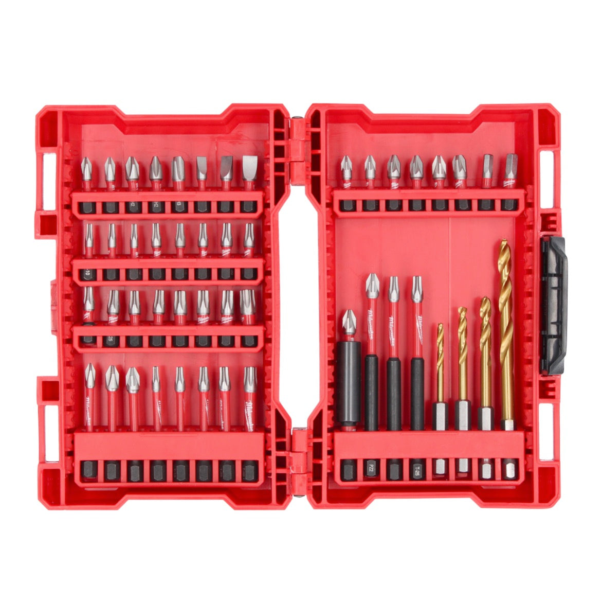 Milwaukee Shockwave Bit und Bohrer Set 1/4" 49 tlg. ( 4932472057 ) Schlagfest für Schlagschrauber - Toolbrothers