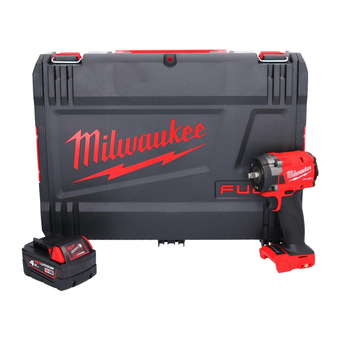 Milwaukee M18 FIW2F38-401X Akku Schlagschrauber 18 V 339 Nm 3/8 " Brushless + 1x Akku 4,0 Ah + HD Box - ohne Ladegerät