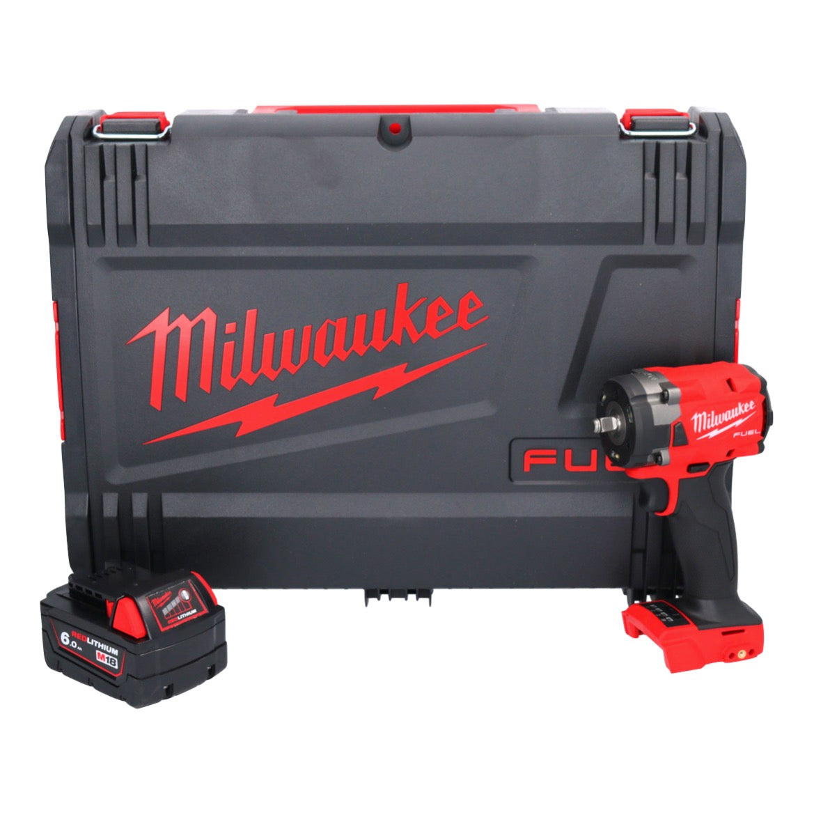 Clé à chocs sans fil Milwaukee M18 FIW2F38-601X 18 V 339 Nm 3/8" brushless + 1x batterie 6,0 Ah + boîtier HD - sans chargeur