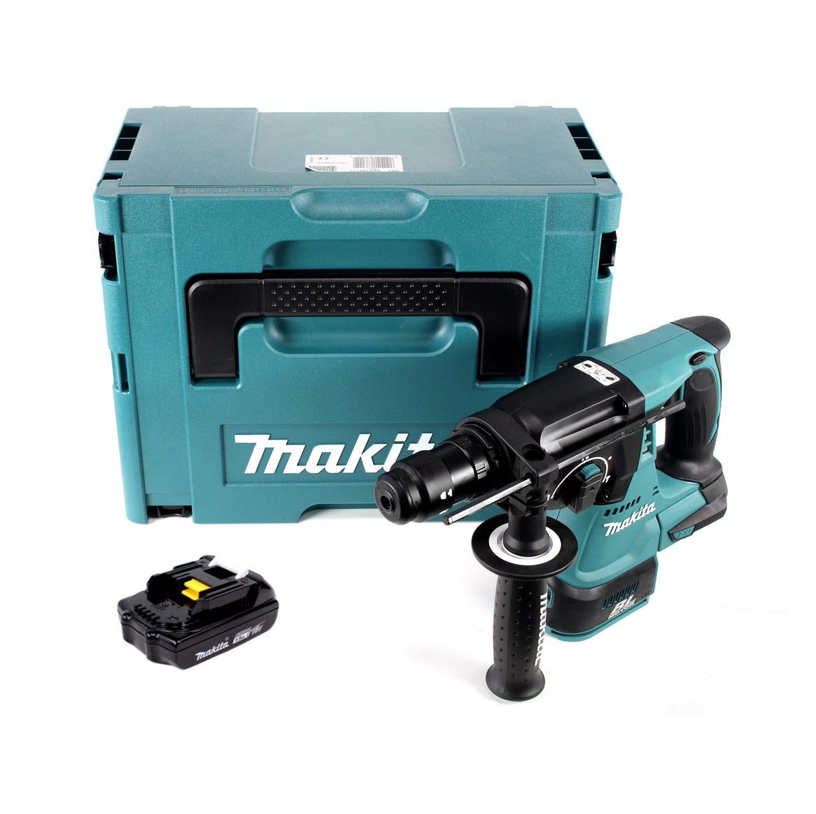 Makita DHR 243 Y1J Akku Bohrhammer 18 V Brushless + 1x Akku 1,5 Ah + Makpac - ohne Ladegerät - Toolbrothers