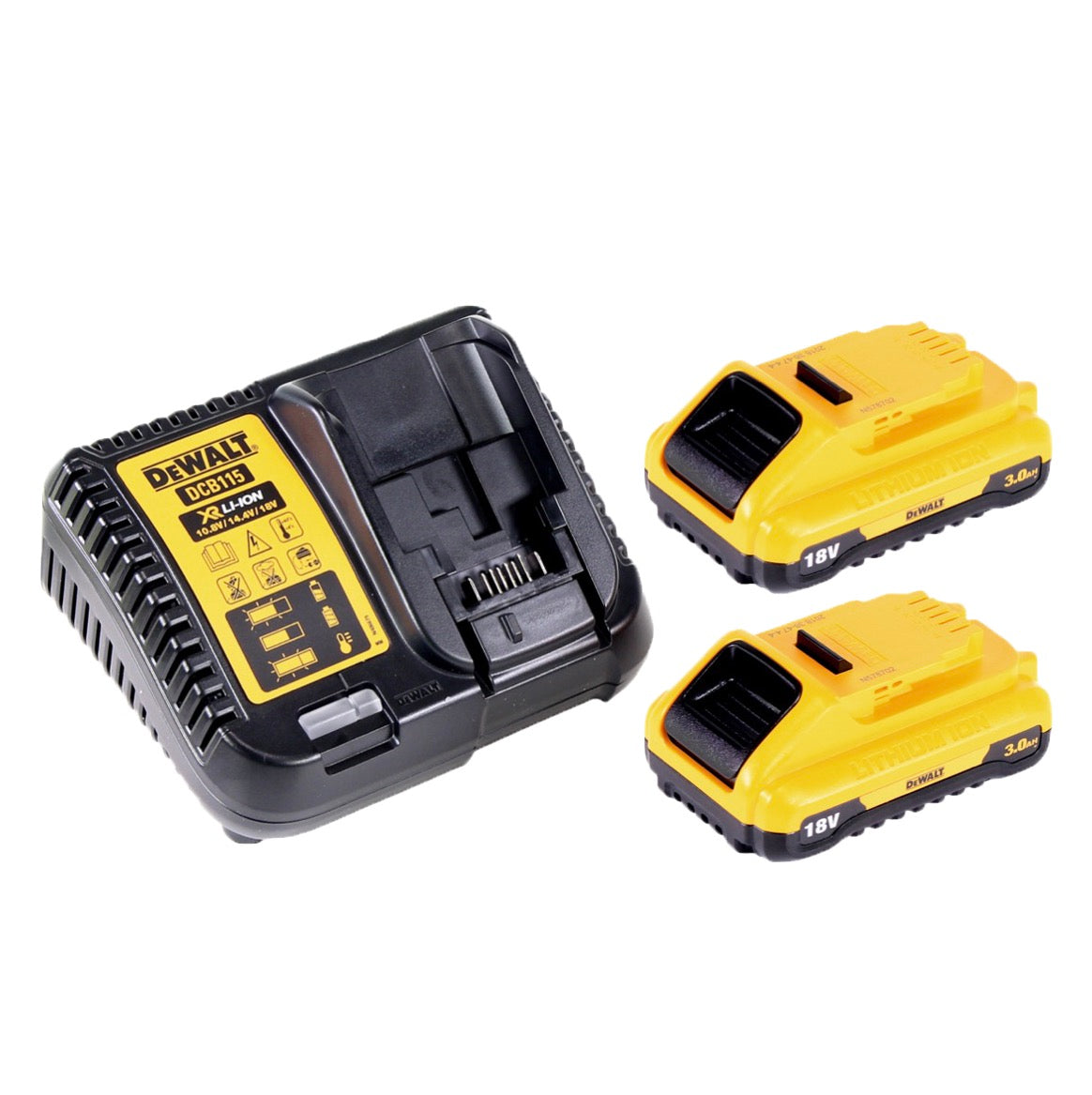 Cloueur à batterie DeWalt DCN 660 L2 18V 32-63 mm sans balais + 2x batteries 3,0 Ah + chargeur + coffret