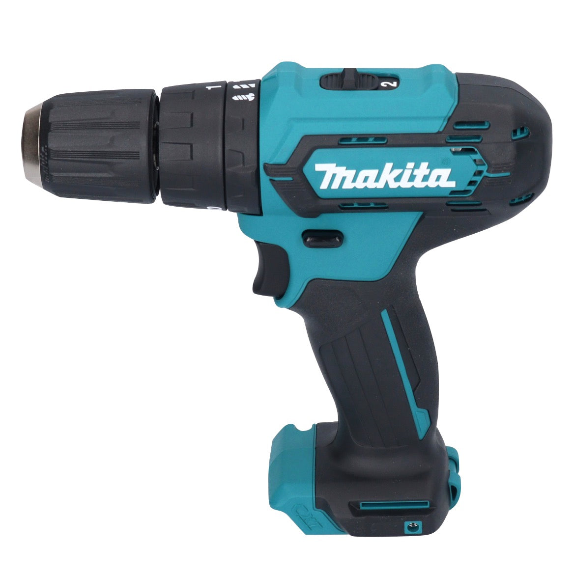 Makita HP 333 DWAE Akku Schlagbohrschrauber 12 V 30 Nm + 2x Akku 2,0 Ah + Ladegerät + Holster + Koffer - Toolbrothers