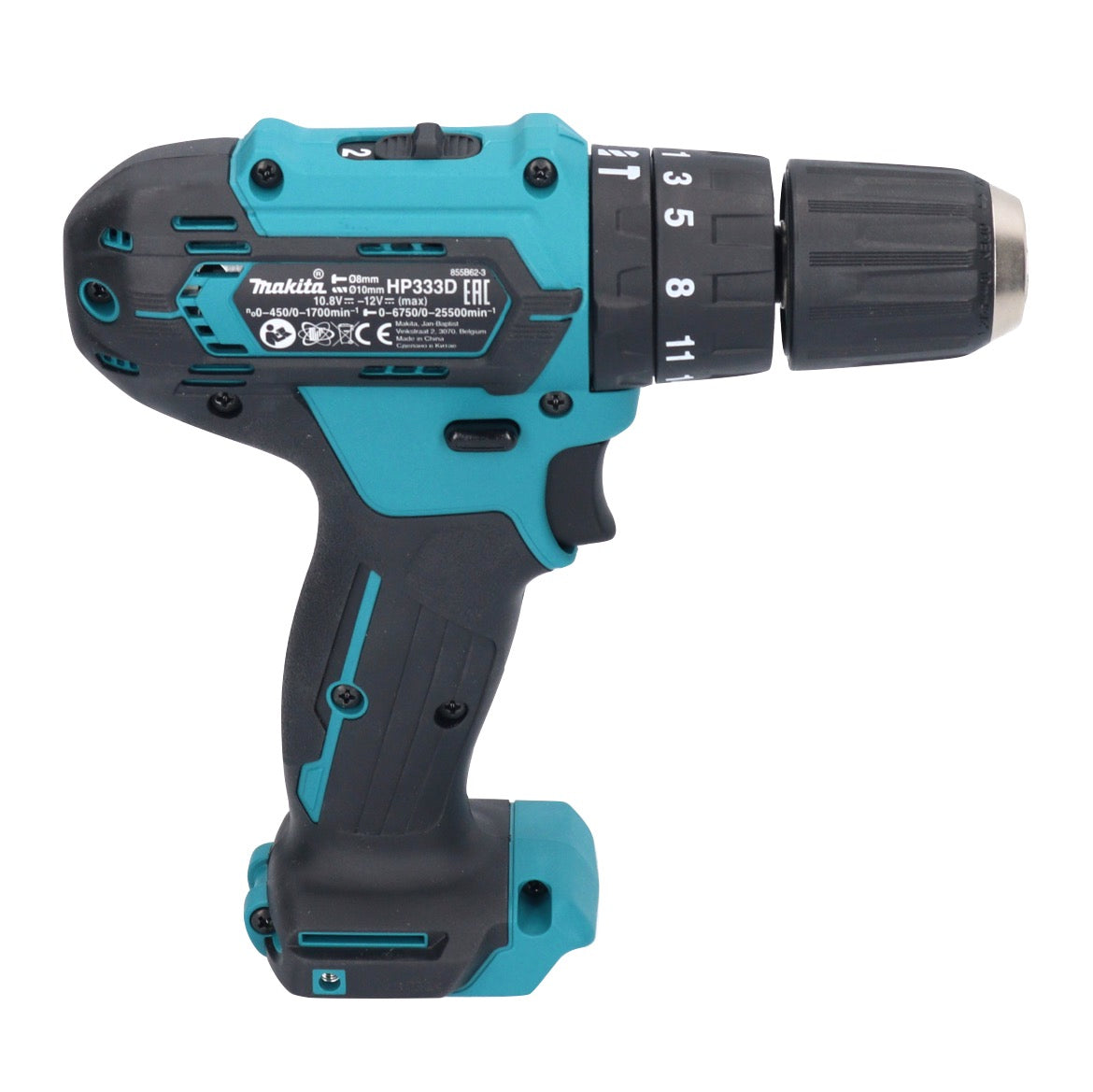 Makita HP 333 DZ Akku Schlagbohrschrauber 12 V 30 Nm + Holster - ohne Akku, ohne Ladegerät