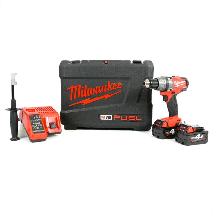 Milwaukee M18 CDD 402C 18 V Akku-Bohrschrauber inkl. 2x 4,0 Ah LI-ION Akku, Schnellladegerät im Transportkoffer - Toolbrothers