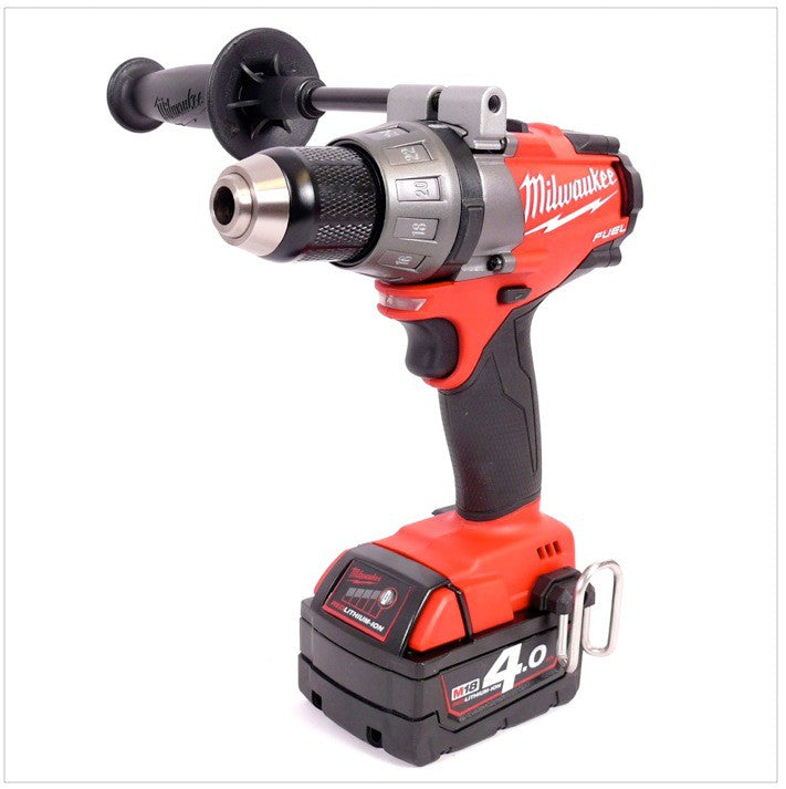 Milwaukee M18 CDD 402C 18 V Akku-Bohrschrauber inkl. 2x 4,0 Ah LI-ION Akku, Schnellladegerät im Transportkoffer - Toolbrothers