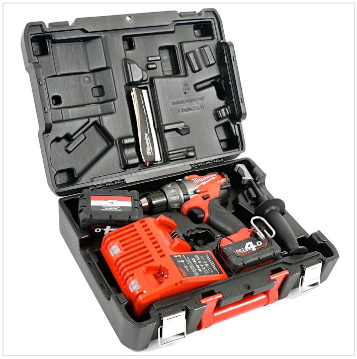 Milwaukee M18 CDD 402C 18 V Akku-Bohrschrauber inkl. 2x 4,0 Ah LI-ION Akku, Schnellladegerät im Transportkoffer - Toolbrothers