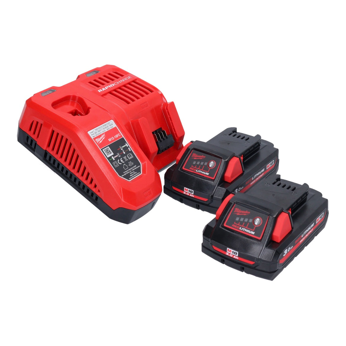 Meuleuse d'angle sur batterie Milwaukee M18 FSAG125X-302X 18 V 125 mm sans balais + 2x batteries 3,0 Ah + chargeur + boîtier HD