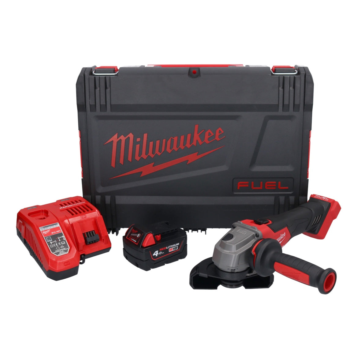 Milwaukee M18 FSAG125X-401X Akku Winkelschleifer 18 V 125 mm Brushless + 1x Akku 4,0 Ah + Ladegerät + HD Box