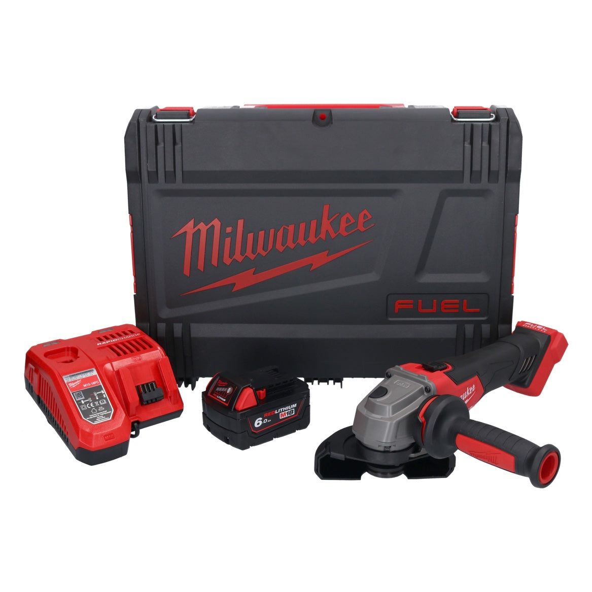 Milwaukee M18 FSAG125X-601X Akku Winkelschleifer 18 V 125 mm Brushless + 1x Akku 6,0 Ah + Ladegerät + HD Box