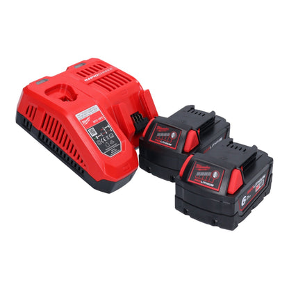 Milwaukee M18 FSAG125X-602X Akku Winkelschleifer 18 V 125 mm Brushless + 2x Akku 6,0 Ah + Ladegerät + HD Box