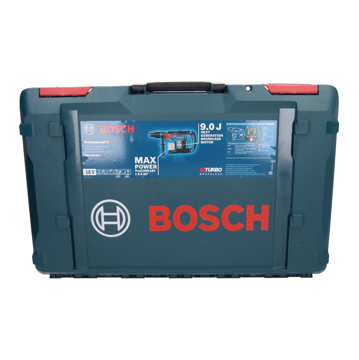 Bosch GBH 18V-40 C Professional marteau perforateur sans fil 18 V 9,0 J SDS max (0611917100) BITURBO brushless Solo + XL-BOXX - sans batterie, sans chargeur