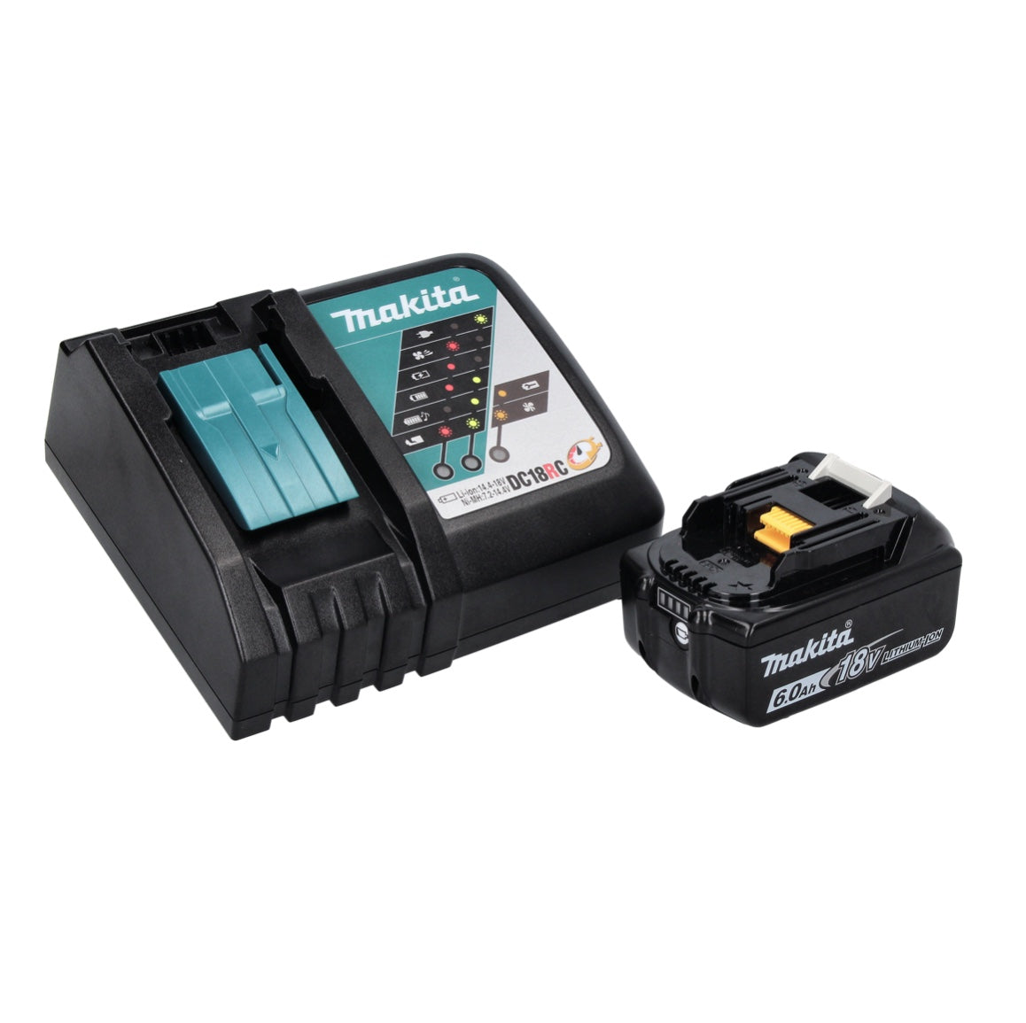 Makita DMR 114 RG1B Akku Radio 12 V - 18 V Bluetooth IP65 + 1x Akku 6,0 Ah + Ladegerät - Toolbrothers