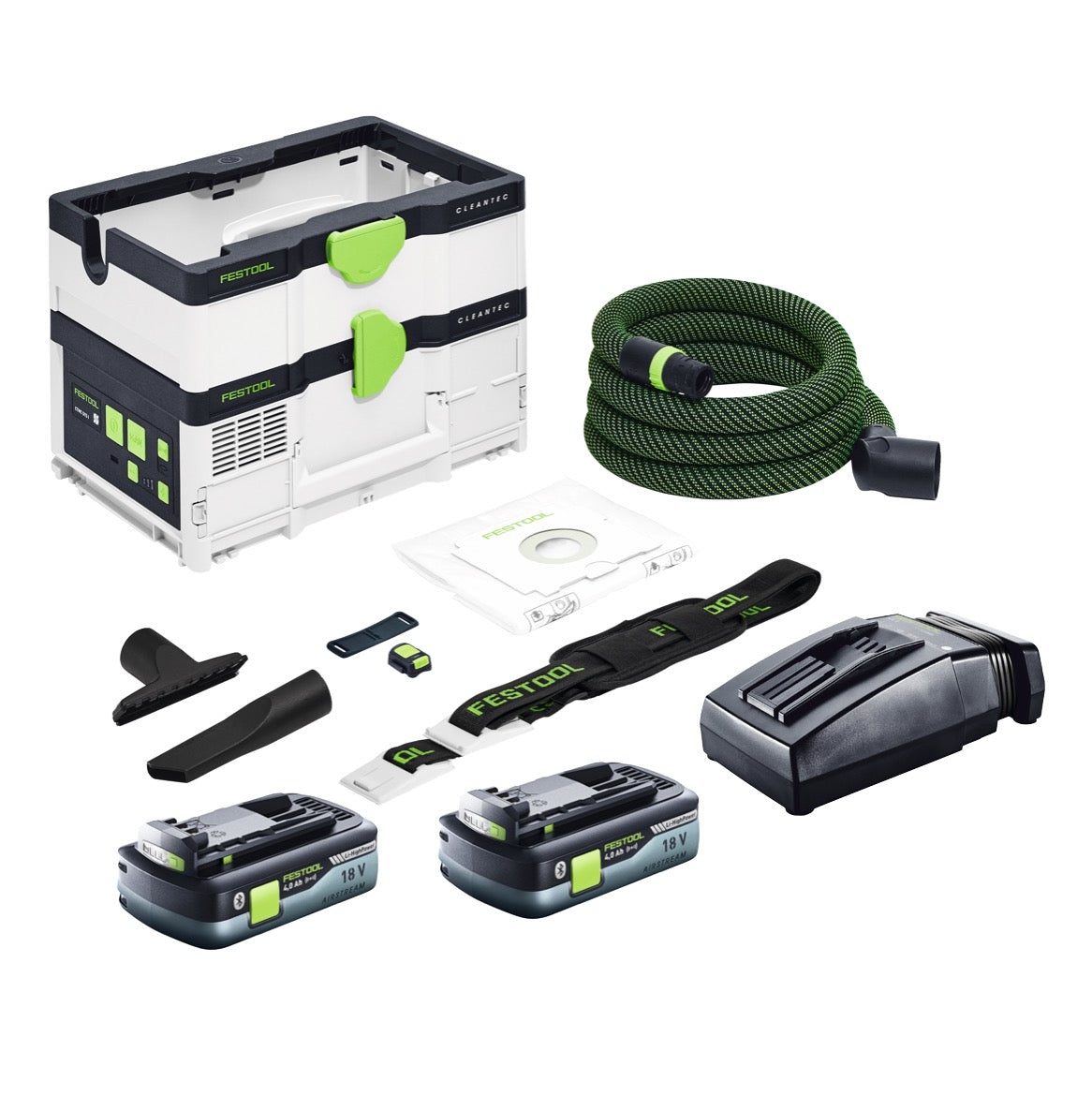 Festool CTLC SYS Akku Absaugmobil 36 V ( 2x 18 V ) Staubkl. L + 2x Akku 4,0 Ah + Ladegerät - Toolbrothers