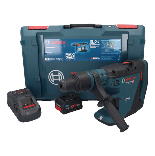 Bosch GBH 18V-40 C Professional Akku Bohrhammer 18 V 9,0 J SDS max BITURBO Brushless + 1x ProCORE Akku 5,5 Ah + Ladegerät + XL-BOXX