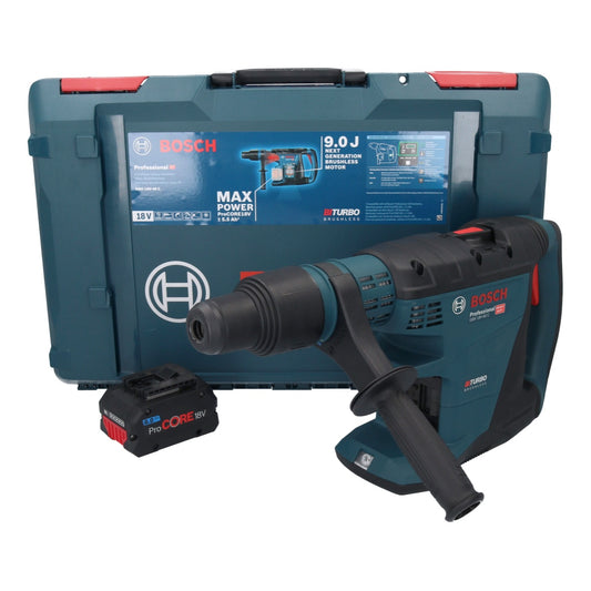 Bosch GBH 18V-40 C Professional Akku Bohrhammer 18 V 9,0 J SDS max BITURBO Brushless + 1x ProCORE Akku 8,0 Ah + XL-BOXX - ohne Ladegerät