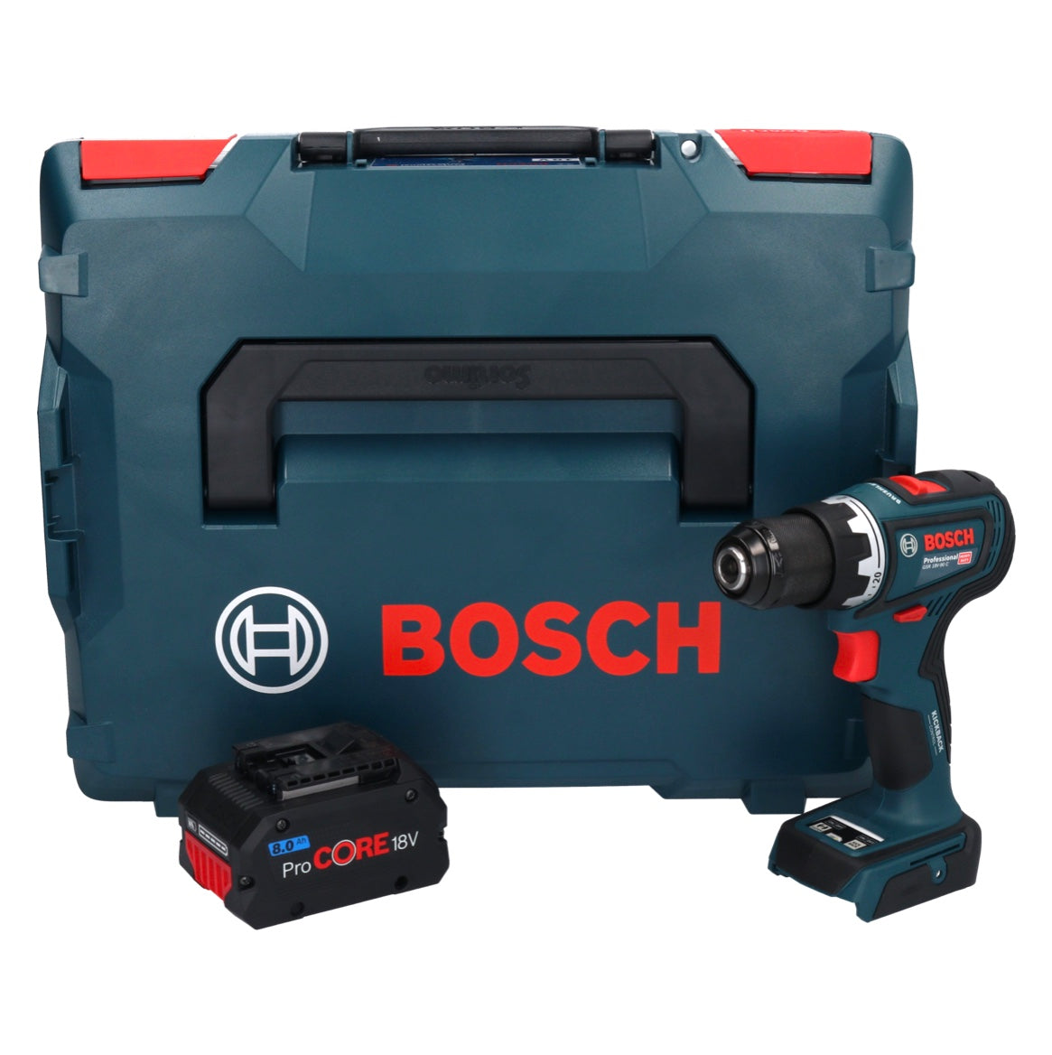 Bosch GSR 18V-90 C Professional perceuse-visseuse sans fil 18 V 64 Nm sans balais + 1x batterie ProCORE 8,0 Ah + L-Boxx - sans chargeur