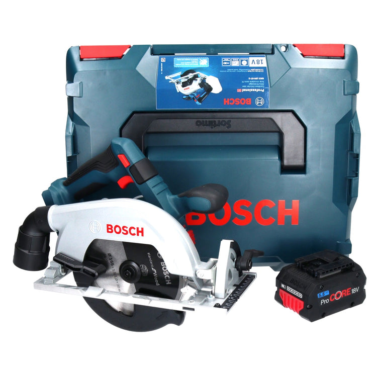 Bosch GKS 18V-57-2 Professional Akku Kreissäge 18 V 165 mm Brushless + 1x ProCORE Akku 5,5 Ah + L-Boxx - ohne Ladegerät - Toolbrothers