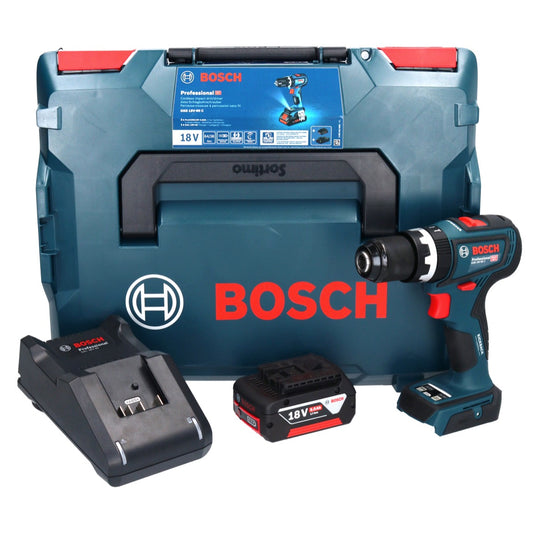 Bosch GSB 18V-90 C Professional Akku Schlagbohrschrauber 18 V 64 Nm Brushless + 1x Akku 5,0 Ah + Ladegerät + L-Boxx - Toolbrothers