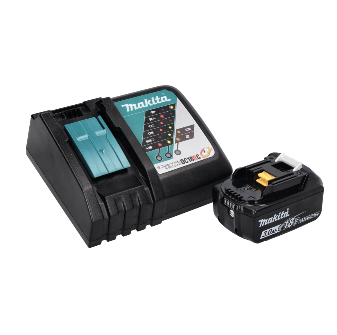 Makita DMR 115 RF1B Akku Baustellenradio 12 V - 18 V Bluetooth DAB+ IP65 Schwarz + 1x Akku 3,0 Ah + Ladegerät - Toolbrothers