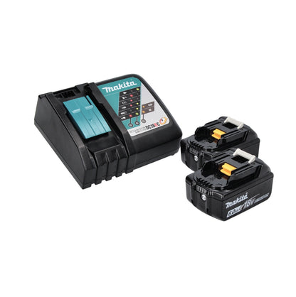 Makita DMR 115 RGB Akku Baustellenradio 12 V - 18 V Bluetooth DAB+ IP65 Schwarz + 2x Akku 6,0 Ah + Ladegerät - Toolbrothers