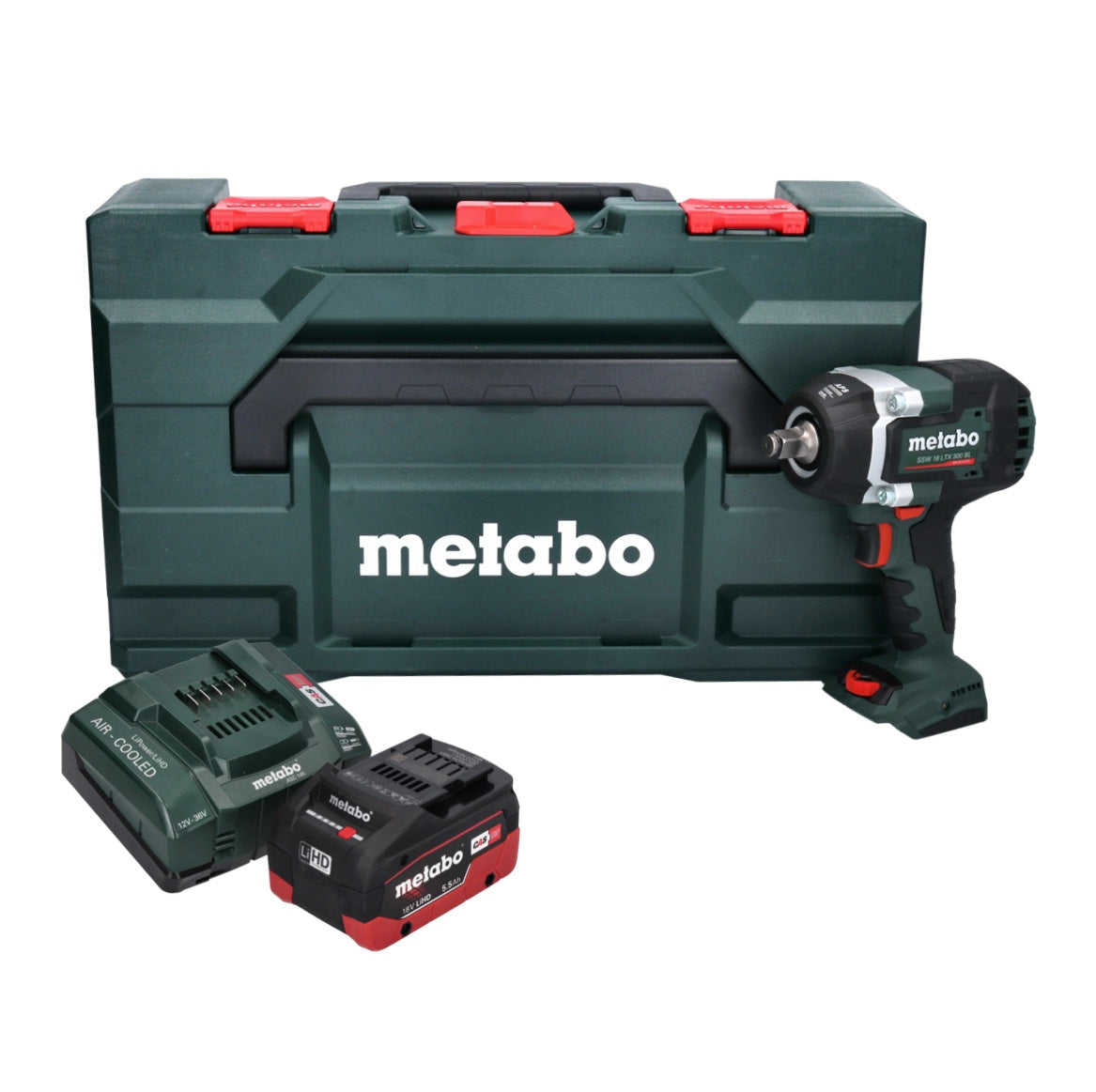 Visseuse à chocs sans fil Metabo SSW 18 LTX 800 BL 18 V 800 Nm 1/2" brushless + 1x batterie 5,5 Ah + chargeur + métaBOX