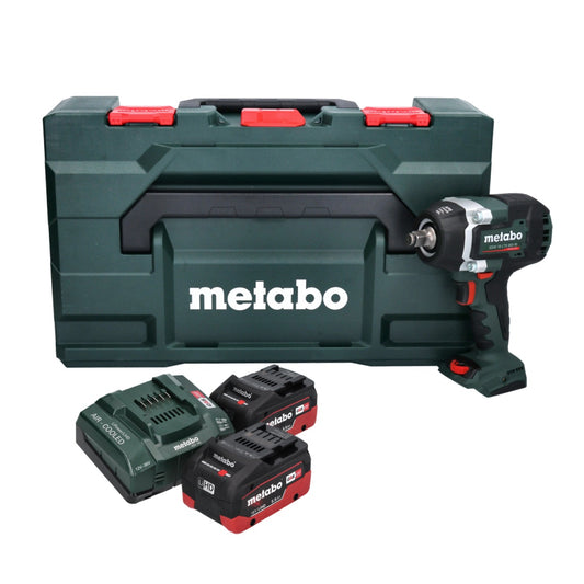 Metabo SSW 18 LTX 800 BL Akku Schlagschrauber 18 V 800 Nm 1/2" ( 602403660 ) Brushless + 2x Akku 5,5 Ah + Ladegerät + metaBOX