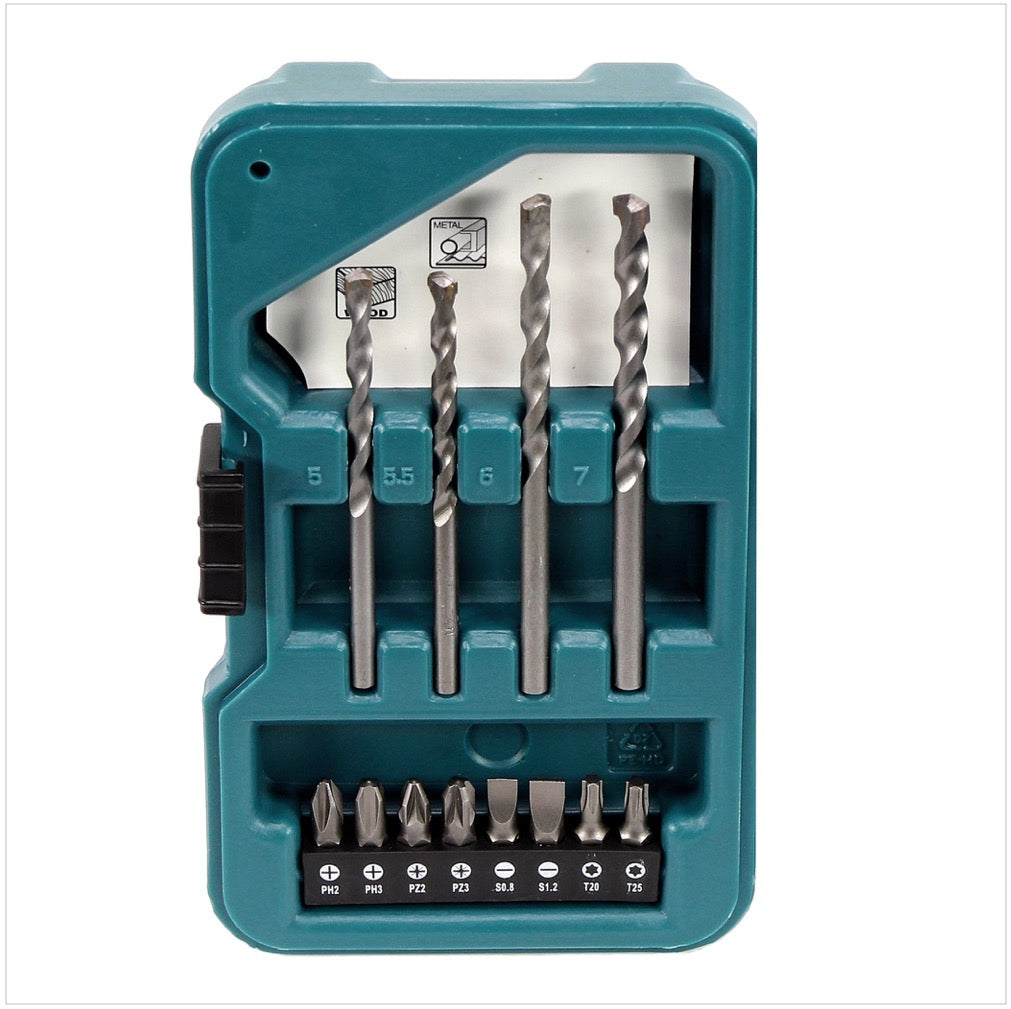 Makita D-40216 Bit & Bohrer Set 17 tlg. im Kunststoffkoffer - Toolbrothers