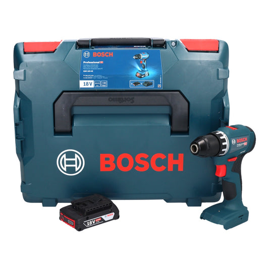 Perceuse-visseuse sans fil Bosch GSR 18V-45 18 V 45 Nm sans balais + 1x batterie 2,0 Ah + L-Boxx - sans chargeur