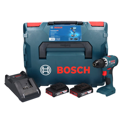 Bosch GSR 18V-45 Akku Bohrschrauber 18 V 45 Nm Brushless + 2x Akku 2,0 Ah + Ladegerät + L-Boxx