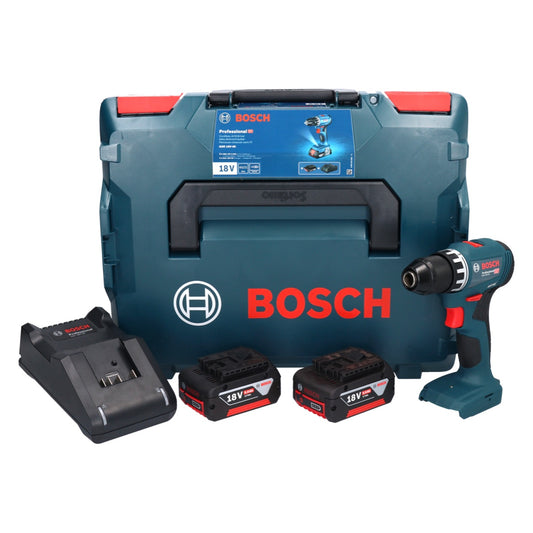 Bosch GSR 18V-45 perceuse-visseuse sans fil 18 V 45 Nm sans balais + 2x batteries 5,0 Ah + chargeur + L-Boxx