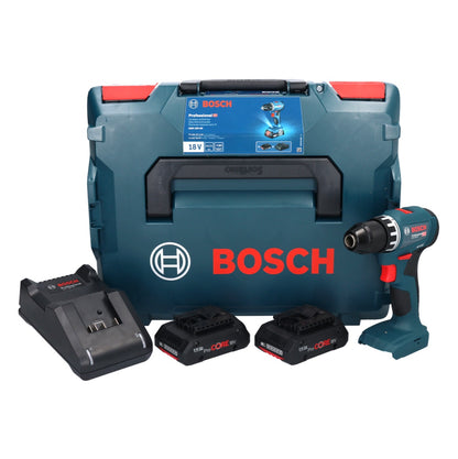 Bosch GSR 18V-45 perceuse-visseuse sans fil 18 V 45 Nm sans balais + 2x batterie ProCORE 4,0 Ah + chargeur + L-Boxx