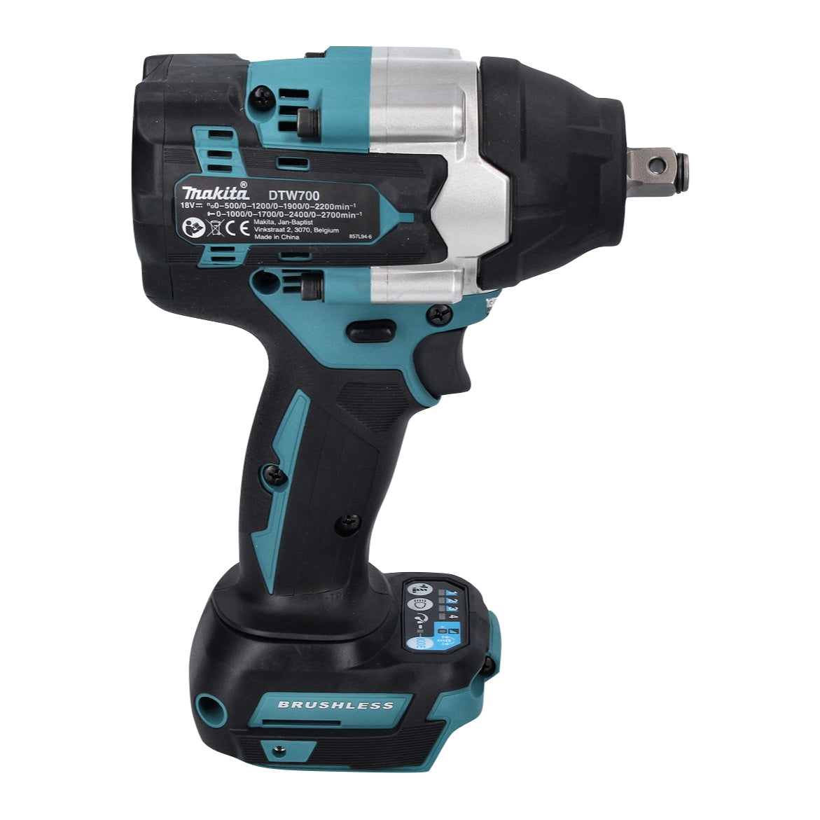 Makita DTW 700 ZJ clé à chocs sans fil 18 V 700 Nm 1/2" XPT Brushless + Makpac - sans batterie, sans chargeur