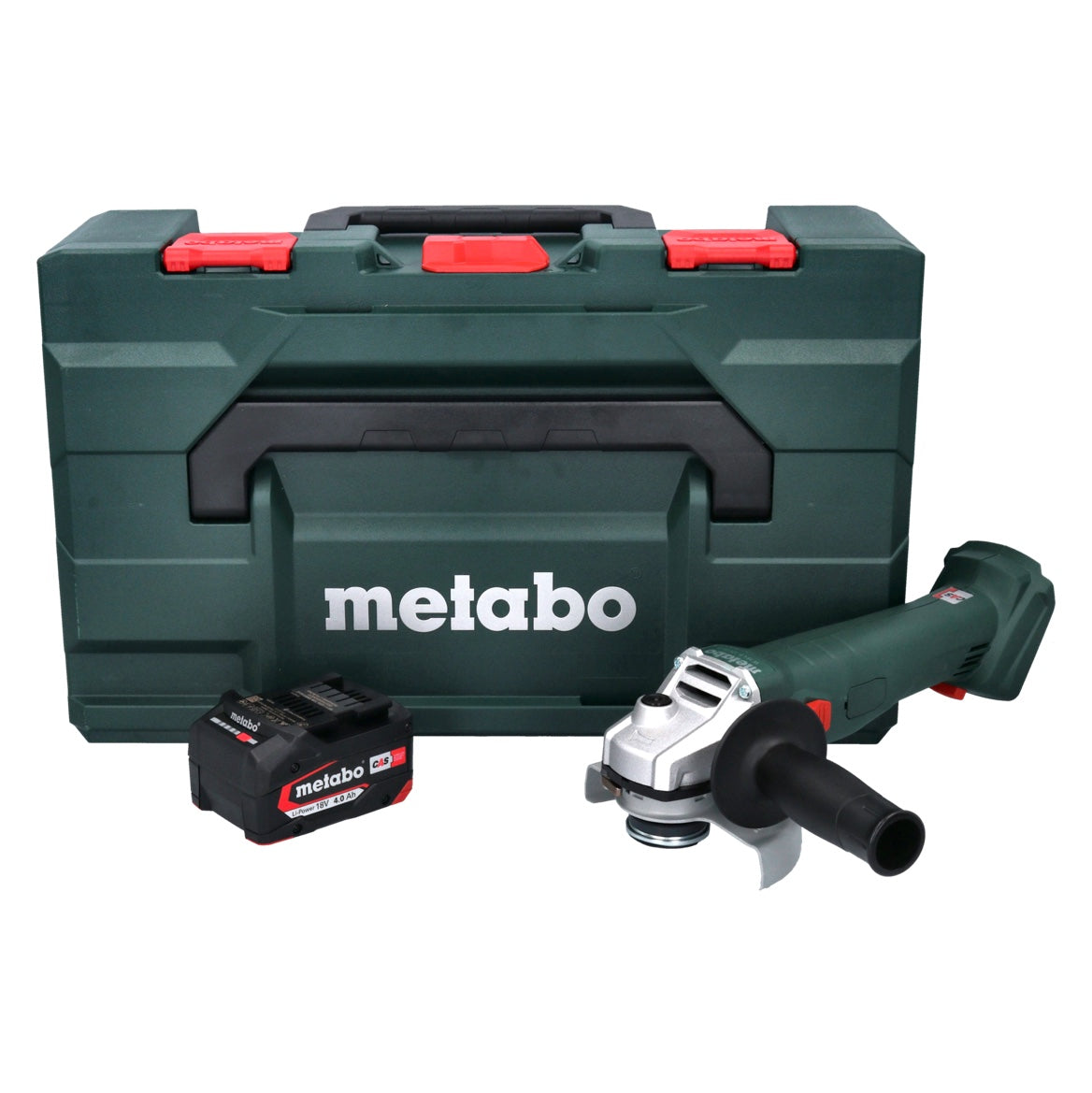 Metabo W 18 L 9-125 Quick Akku Winkelschleifer 18 V 125 mm + 1x Akku 4,0 Ah + metaBOX - ohne Ladegerät