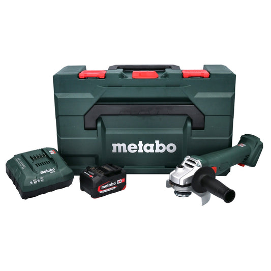 Metabo W 18 L 9-125 Meuleuse d'angle sur batterie Quick 18 V 125 mm + 1x batterie 4,0 Ah + chargeur + métaBOX