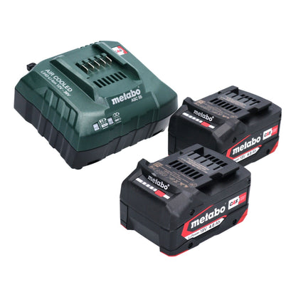 Metabo W 18 L 9-125 Quick Akku Winkelschleifer 18 V 125 mm + 2x Akku 4,0 Ah + Ladegerät + metaBOX