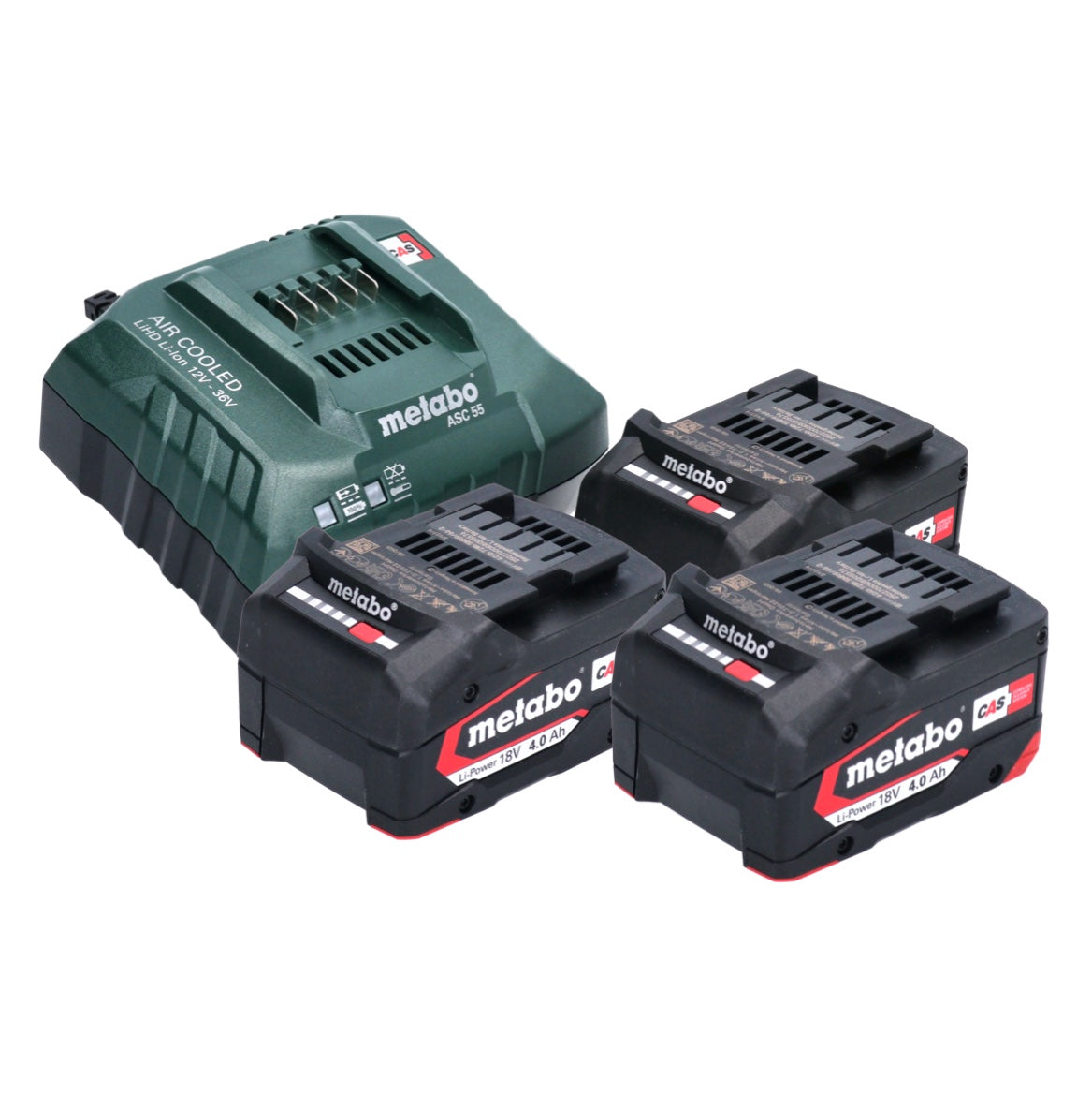 Metabo W 18 L 9-125 Quick Akku Winkelschleifer 18 V 125 mm ( 602249960 ) + 3x Akku 4,0 Ah + Ladegerät + metaBOX