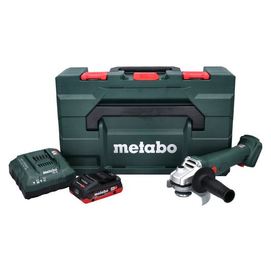 Metabo W 18 L 9-125 Meuleuse d'angle sur batterie Quick 18 V 125 mm + 1x batterie 4,0 Ah + chargeur + métaBOX