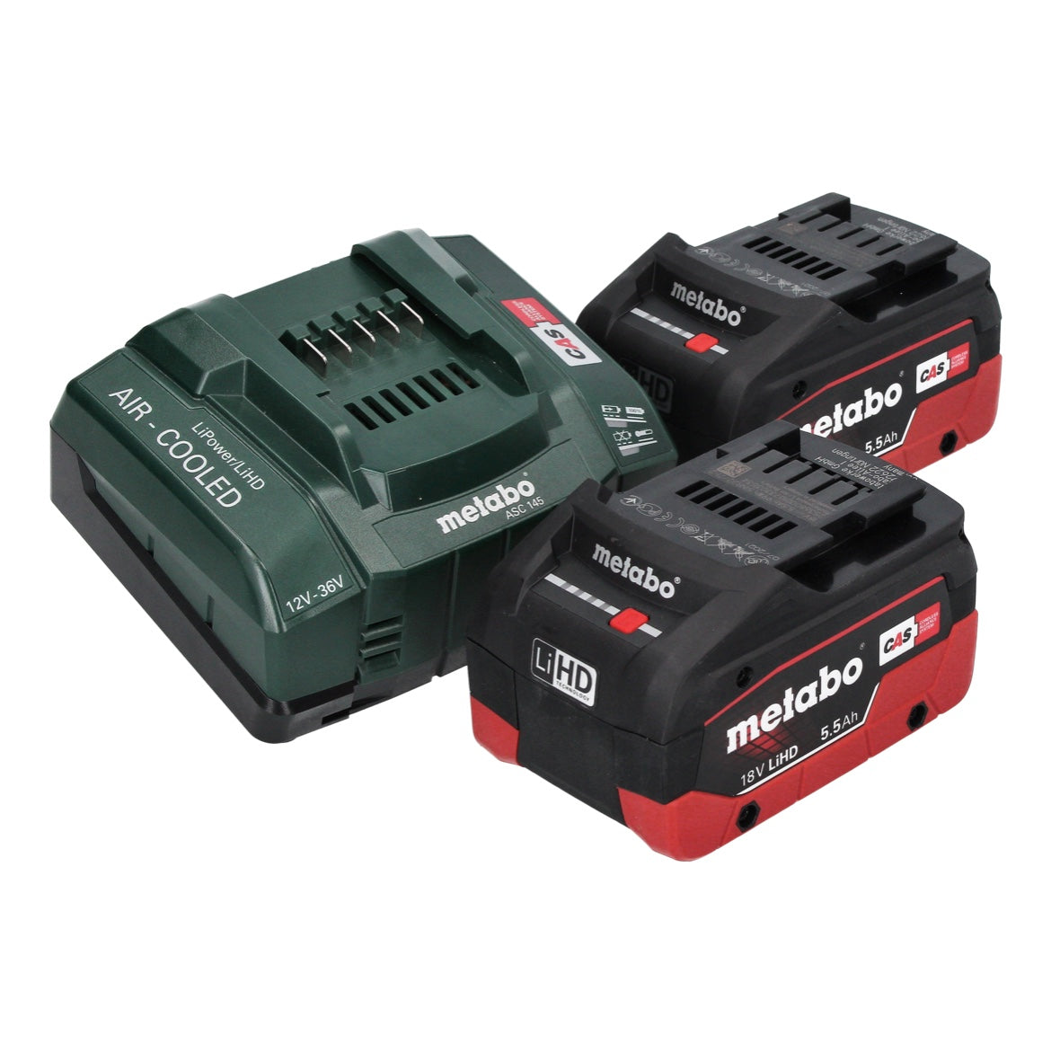 Metabo W 18 L 9-125 Quick Akku Winkelschleifer 18 V 125 mm + 2x Akku 5,5 Ah + Ladegerät + metaBOX - Toolbrothers