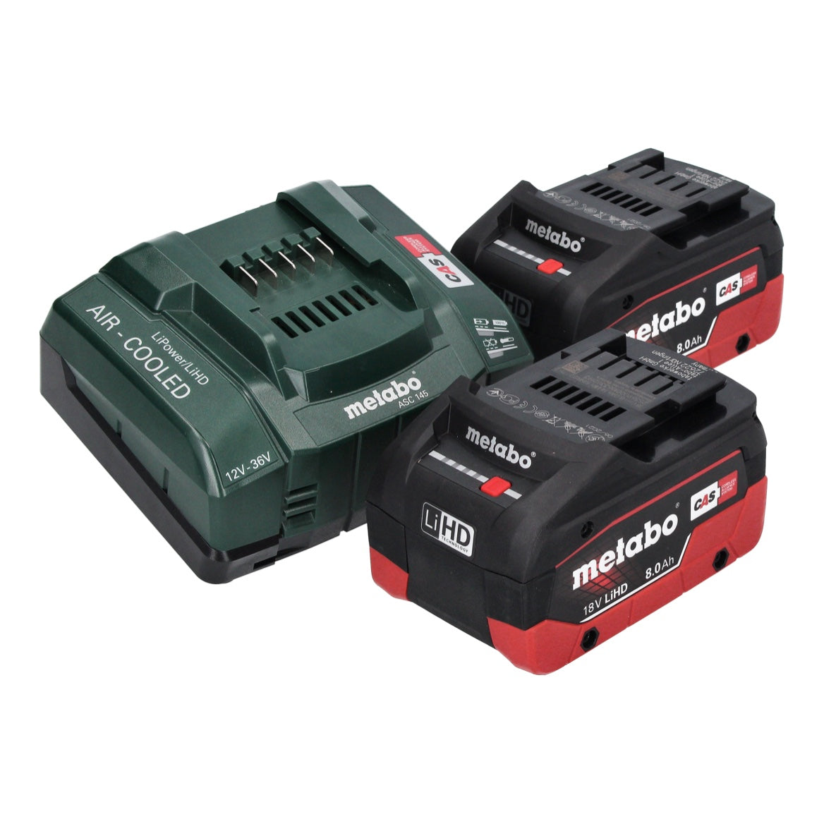 Metabo W 18 L 9-125 Quick Akku Winkelschleifer 18 V 125 mm + 2x Akku 8,0 Ah + Ladegerät + metaBOX - Toolbrothers