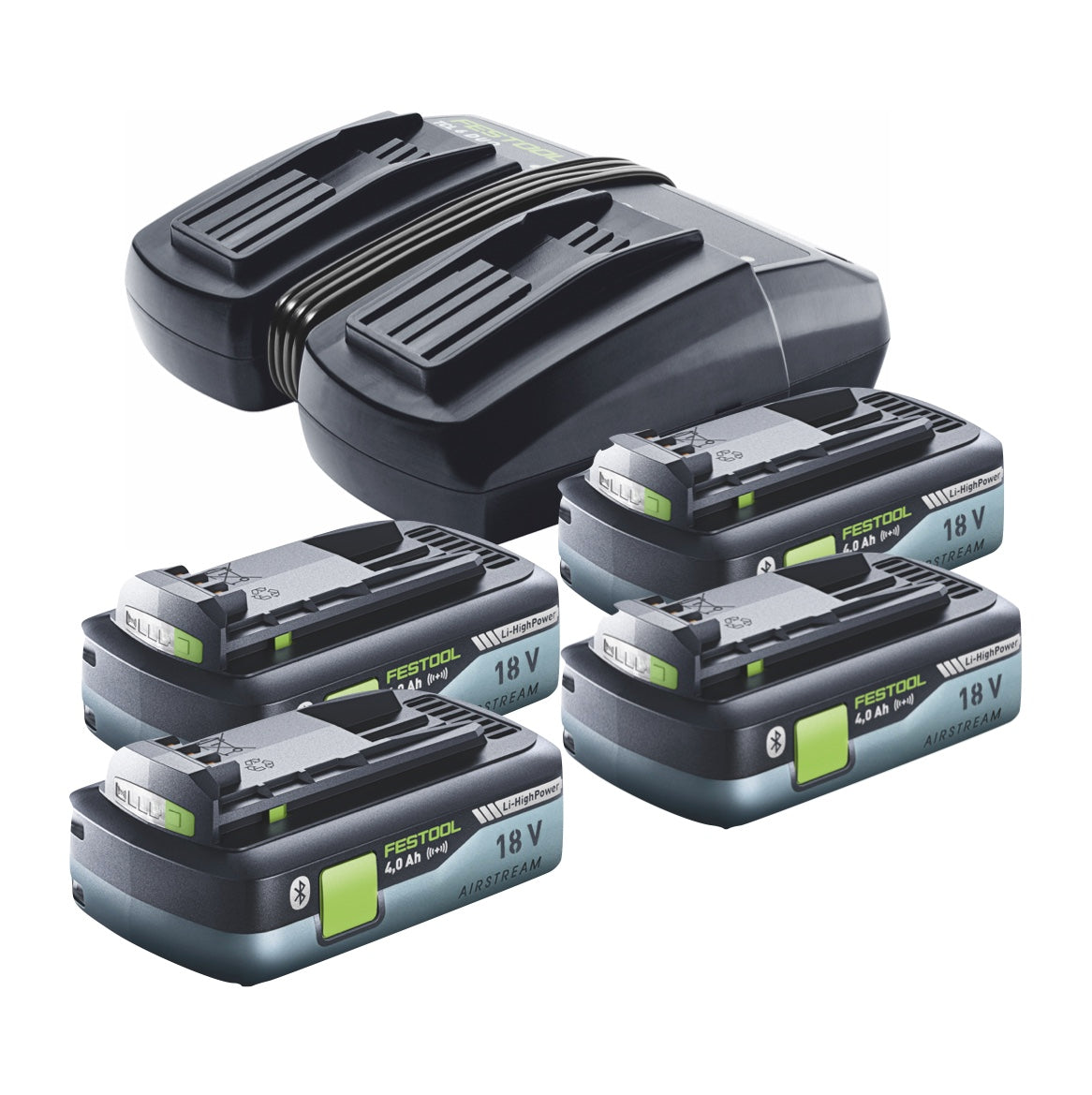 Festool CTLC MINI I-Basic Akku Absaugmobil 36 V ( 2x 18 V ) Staubkl. L + 4x Akku 4,0 Ah + Ladegerät + Systainer - Toolbrothers