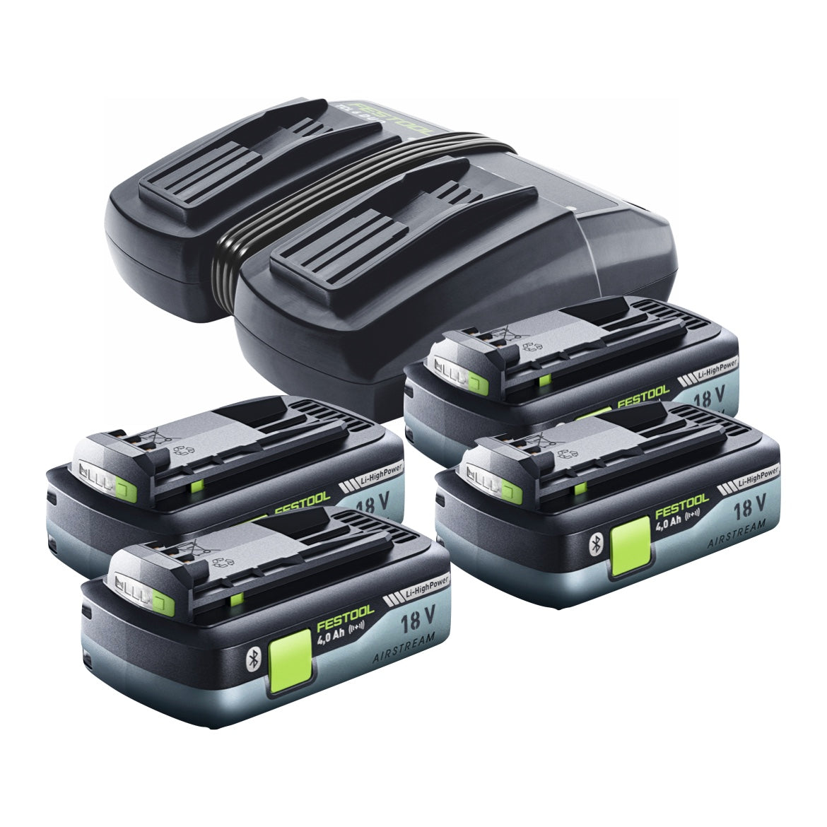 Festool KSC 60 EB-Basic KAPEX Akku Kapp Zugsäge 18 V / 36 V 216 mm Brushless + 4x Akku 4,0 Ah + Ladegerät + Systainer - Toolbrothers