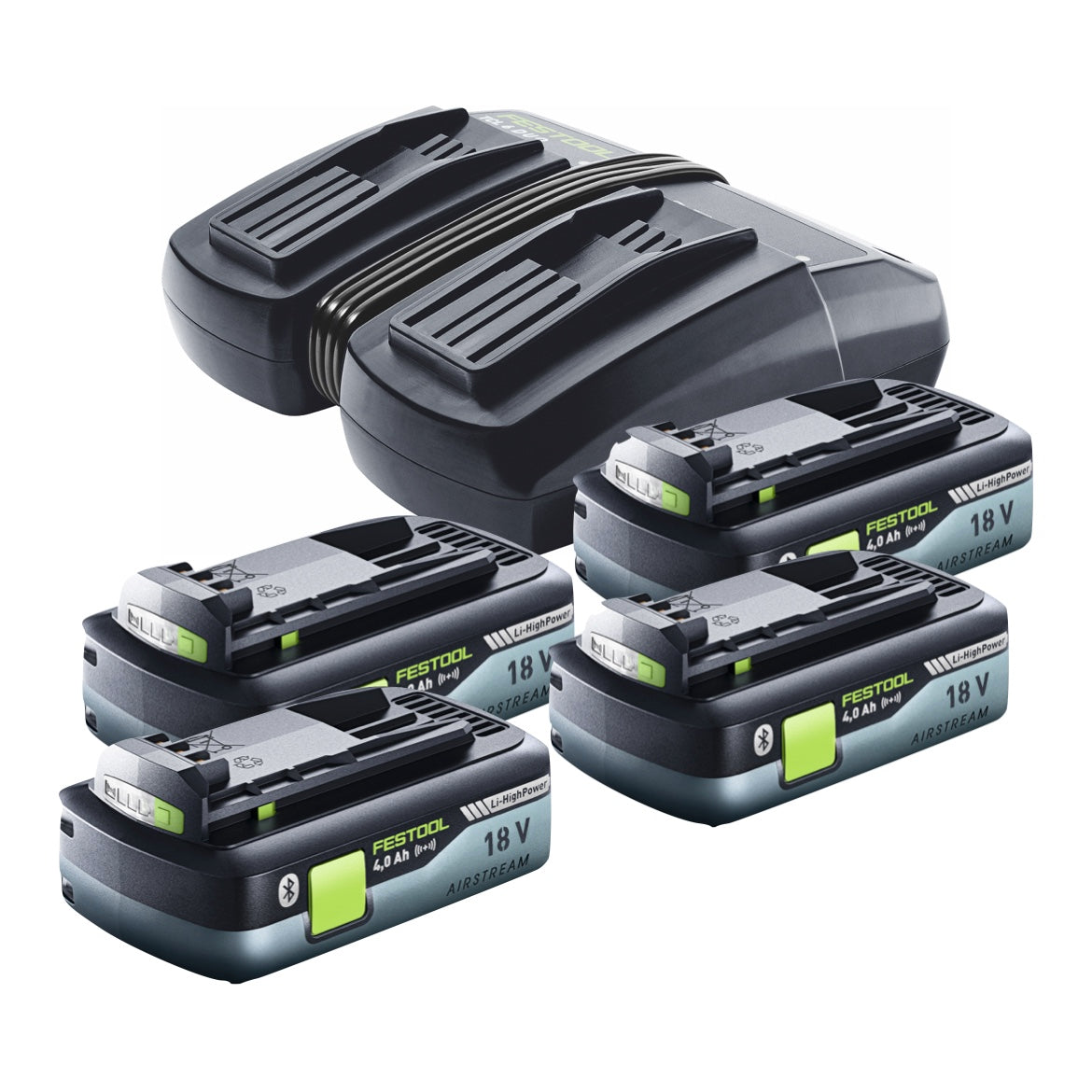 Festool CTLC MIDI Akku Absaugmobil 36 V ( 2x 18 V ) Staubkl. L + 4x Akku 4,0 Ah + Ladegerät + Systainer - Toolbrothers