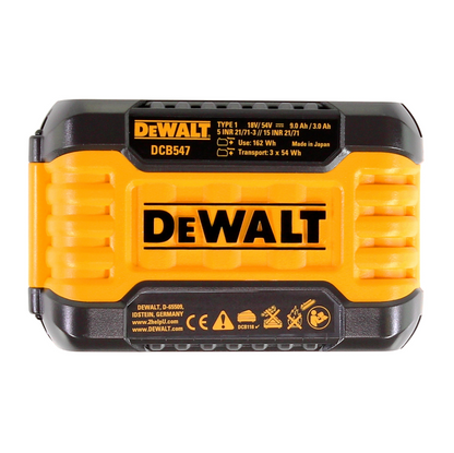 DeWalt DCB 118 X2 FlexVolt 54 V / 18 V Starter Set + 2x DCB 547 Akku 9,0 Ah