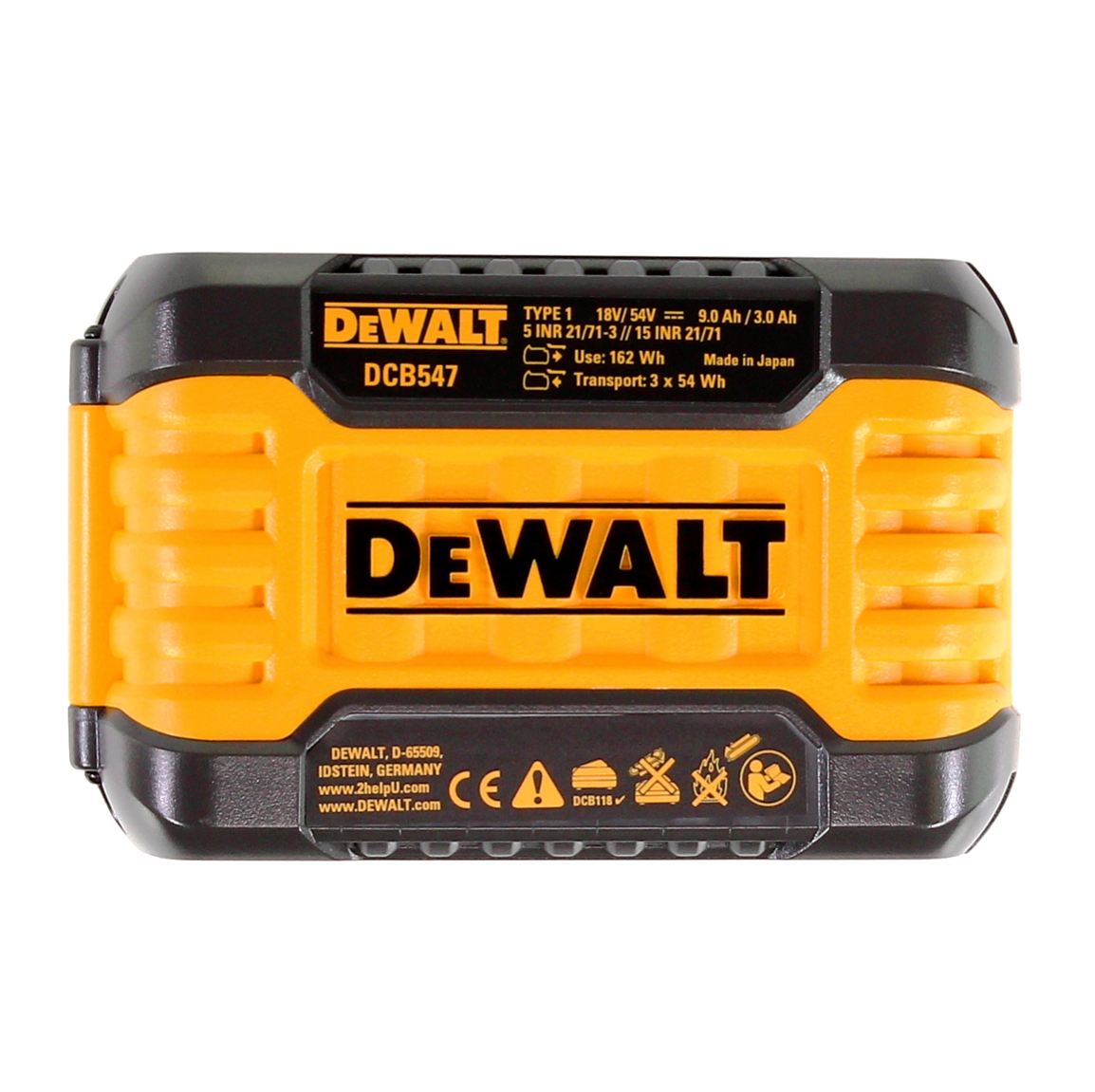 DeWalt DCB 118 X3 FlexVolt 54 V / 18 V Starter Set + 3x DCB 547 Akku 9,0 Ah