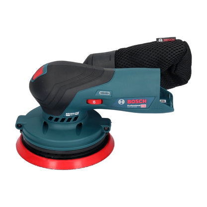 Bosch GEX 12V-125 Professional Akku Exzenterschleifer 12 V 125 mm Brushless + 50x EXPERT C470 Schleifpapier K 120 + L-Boxx - ohne Akku, ohne Ladegerät