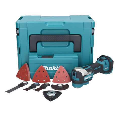 Makita DTM 52 ZJX4 Akku Multifunktionswerkzeug 18 V Starlock Max Brushless + Zubehör Set + Makpac - ohne Akku, ohne Ladegerät