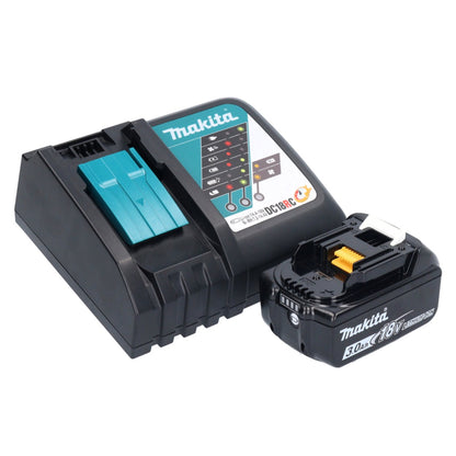 Makita DTM 52 RF1JX4 outil multifonction avec batterie 18 V Starlock Max Brushless + 1x batterie 3,0 Ah + chargeur + jeu d'accessoires + Makpac