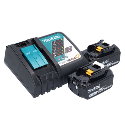 Makita DTM 52 RFJX4 outil multifonction à batterie 18 V Starlock Max Brushless + 2x batteries 3,0 Ah + chargeur + jeu d'accessoires + Makpac